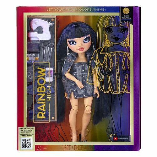 Ludendo Poupée Rainbow High Fashion Doll NG Blue