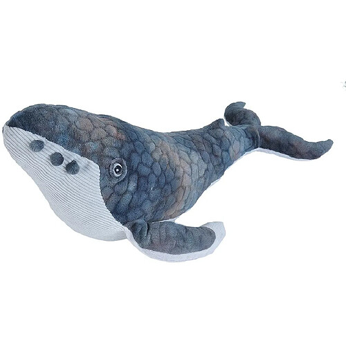 Wild Republic Baleine (30 cm, bleu/blanc)