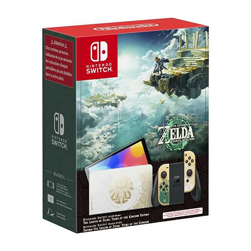 Console Nintendo Switch - Modele OLED | Édition The Legend of Zelda: Tears of the Kingdom avec Joy-Cons dorés