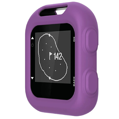 Wewoo Boîtier de montre Housse de protection en silicone pour Garmin Approach G10 Golf Violet