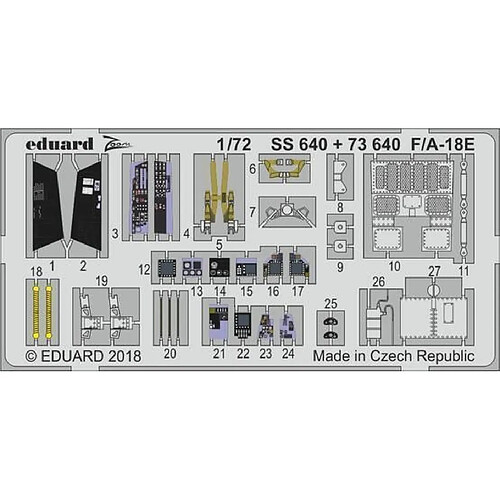 F/A-18E for Academy - 1:72e - Eduard Accessories