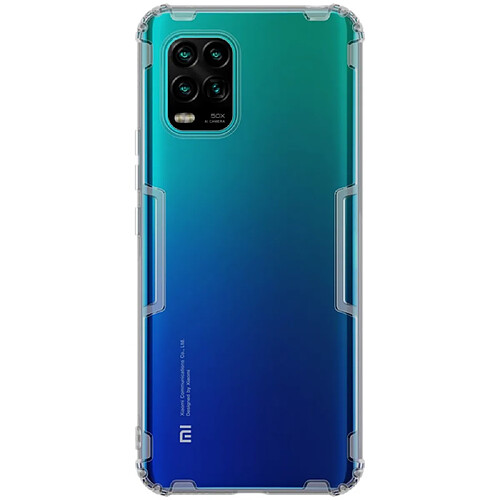 Coque en TPU nature antichoc clair gris pour votre Xiaomi Mi 10 Lite 5G/Mi 10 Youth 5G