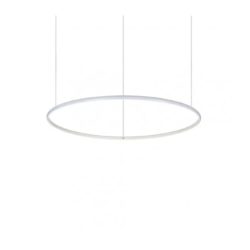 Ideal Lux Suspension LED intégré Hulahoop 1 ampoule Métal,aluminium,plastique blanc