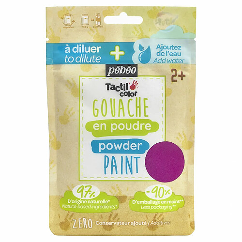 Pebeo Gouache en poudre - 100 g - Rose