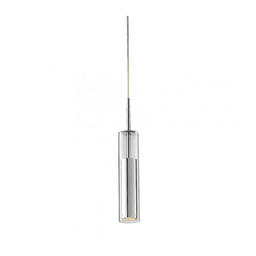 Fan Europe Suspension design Taboo 1 ampoule Verre,structure métallique Chrome