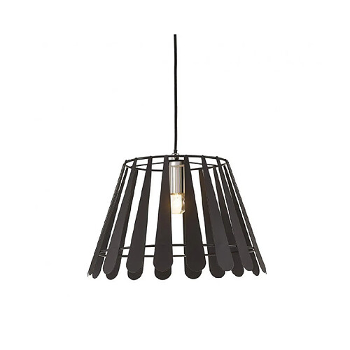 Luminaire Center Suspension Somerset Noir mat 1 ampoule 28cm