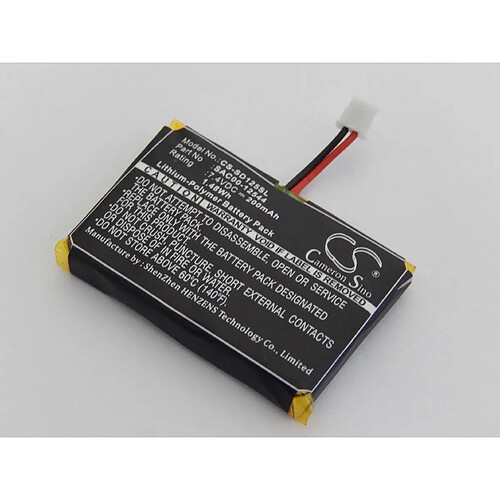 vhbw Batterie Li-polymère 200mAh (7.4V) collier pour chien Téléguidé Sportdog Trainer Receiver SD-1225, SD-1825, SD-2525, SD-3225 comme SAC00-12544.