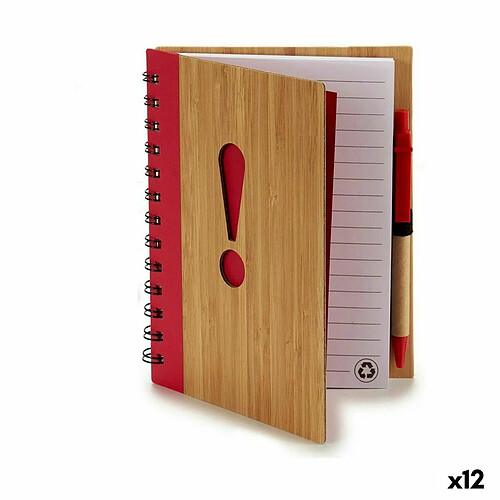 Pincello Cahier à Spirales avec Stylo 14 x 18 cm Symboles (12 Unités)