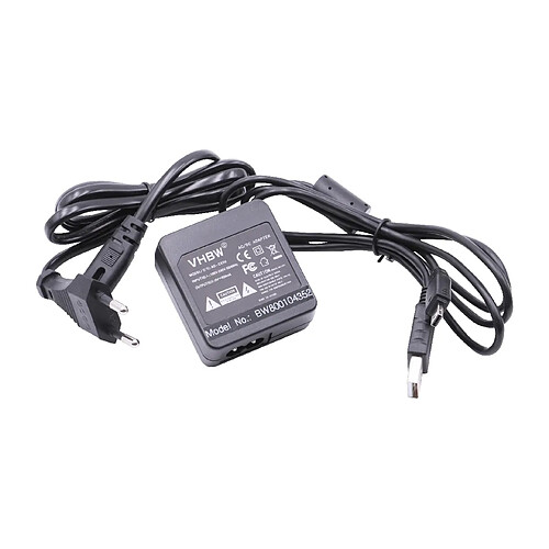 Bloc d#alimentation / câblwe de chargement / chargeur vhbw 220 V pour Casio Exilim EX-Z690, EX-Z3000, EX-ZS5, EX-ZS6, EX-ZS12, EX-ZS20