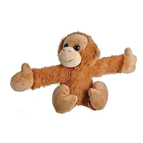 Wild Republic Huggers Orang-outan en peluche, bracelet Slap, animal en peluche, jouets pour enfants, 20,3 cm, beige