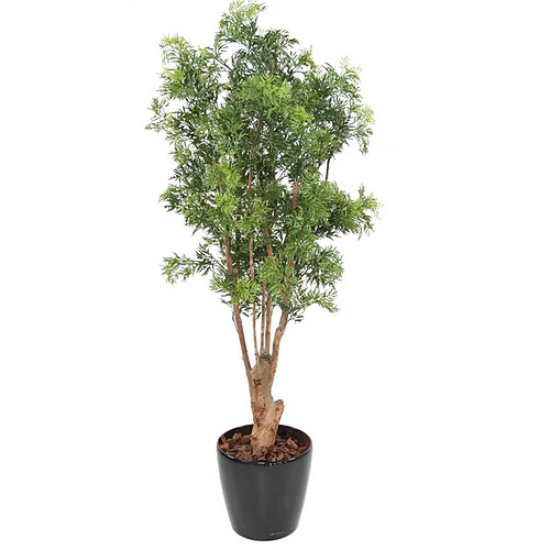 Pegane Plante artificielle haute gamme Spécial extérieur Aralia, coloris vert - Dim : 165 x 80 cm