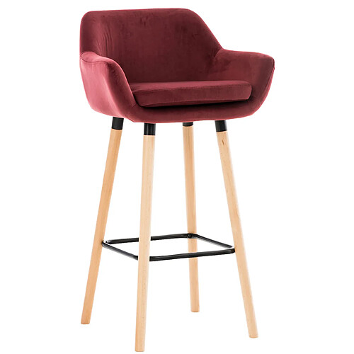 Non Tabouret de bar Grant velours