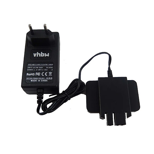 vhbw Chargeur compatible avec Milwaukee 0912-29, 0923-25, 0923-29, 1109-20, 1109-21, 1109-24, 1109-52, 3109-21 batteries Ni-Cd, NiMH d'outils