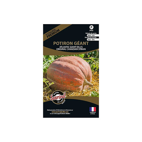 Sanrival Graines potagères premium potiron Géant