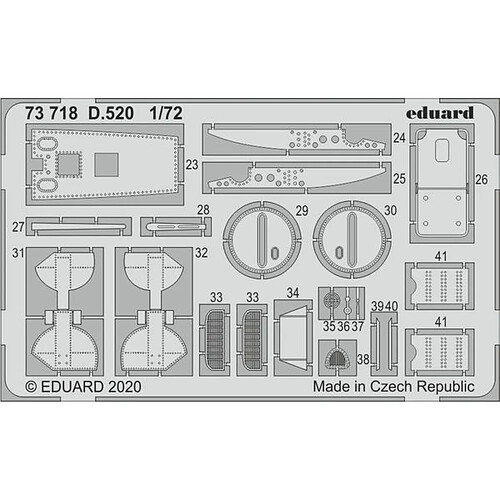 D.520 for Hasegawa - 1:72e - Eduard Accessories