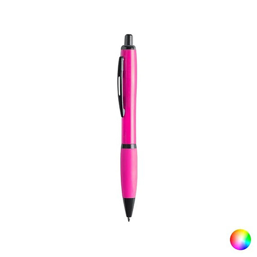 Totalcadeau Stylo bleu à bille mécanisme bouton - Stylo encre bleu design Couleur - Jaune pas cher