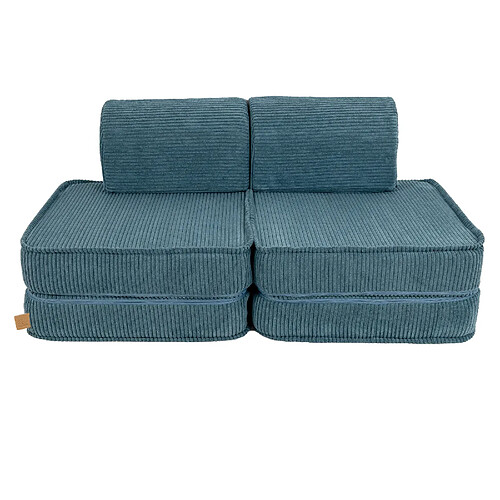 MeowBaby Pocket Sofa Basic, 120x25x60cm, Aesthetic, Turquoise