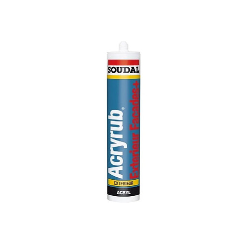 Mastic acrylique Soudal Acryrub Façade Exterieur