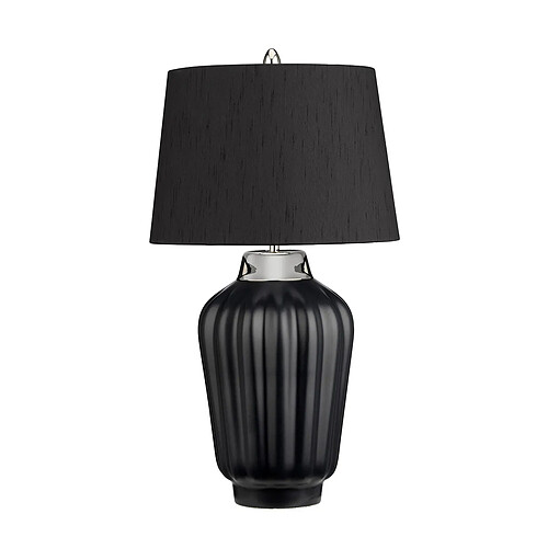 Lampe de table 1 lumière noire, nickel poli