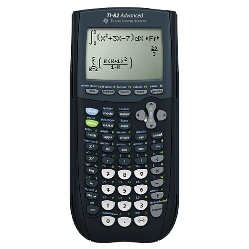 Texas Instruments TI-82 ADVANCED - Noir Calculatrice Graphique