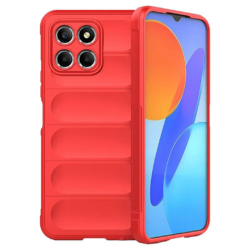 Htdmobiles Coque pour Huawei Honor X8 5G / Honor X6 - housse etui silicone gel fine + verre trempe - ROUGE