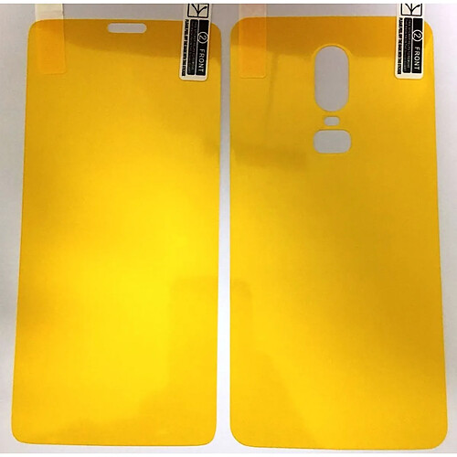 PHONECARE Double film Protection d'écran Face et Dos - OnePlus 6