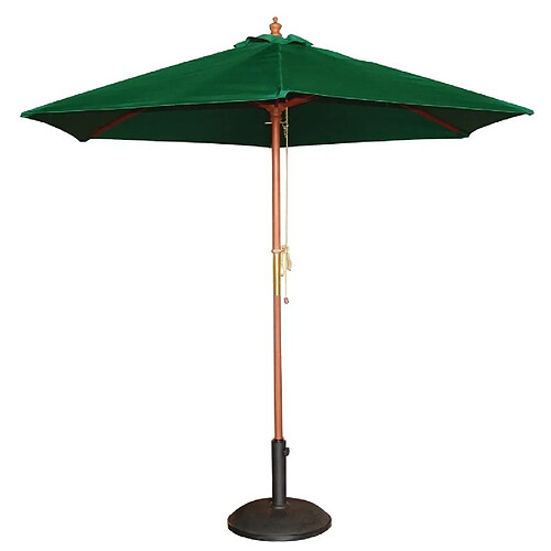 Parasol de Terrasse Vert Professionnel à Poulie de 3 m - Bolero