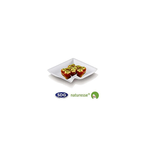 Sdg Usa Assiette en Pulpe de Cellulose Finger Food 8 à 15 cm - SDG - Lot de 500 - Pulpe de cellulose80x80 mm