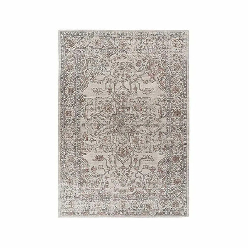 Paris Prix Tapis Tissé Motif Vintage Délavé Percy Beige 80 x 150 cm