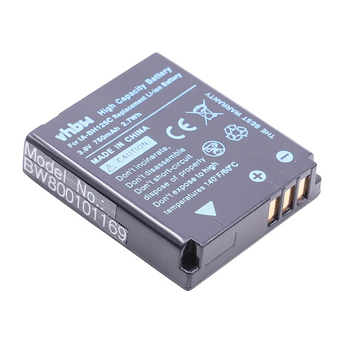 vhbw Li-Ion Batterie 750mAh compatible pour SAMSUNG HMX-R10 remplace IA-BH125C