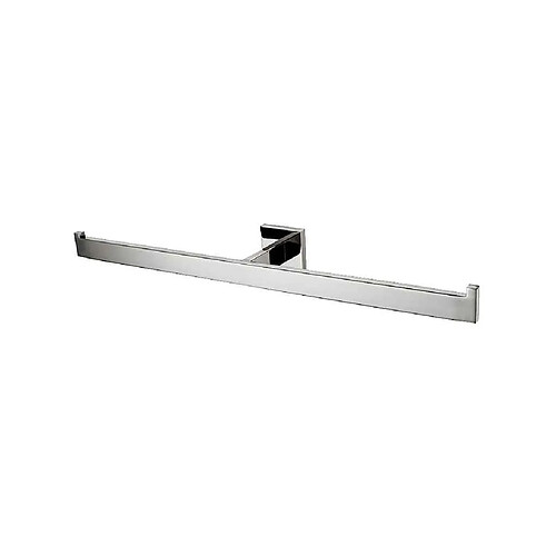 Universal Porte-serviettes double-face Porte-serviettes de douche en acier inoxydable(Argent)