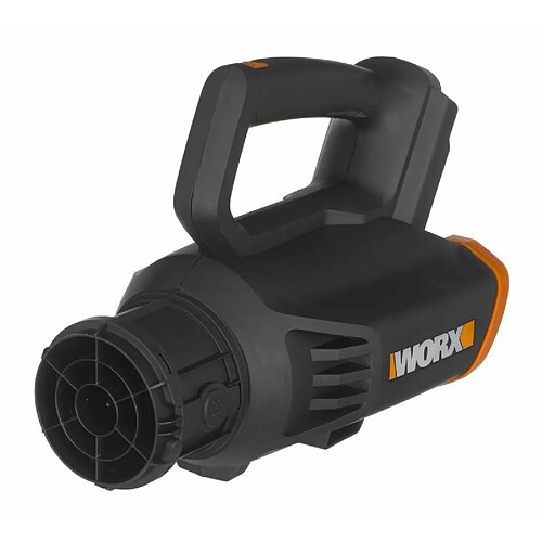 Worx WG547E.9 Souffleur à feuilles sans fil 20 V Technologie turbine, double vitesses, réglage à une main, sans batterie et chargeur 20 V, noir/orange