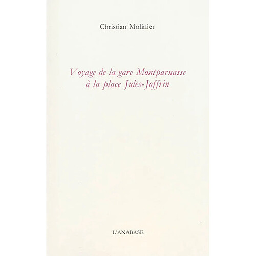 Voyage de la gare Montparnasse à la place Jules-Joffrin · Occasion