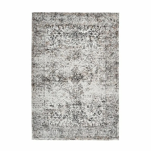 Paris Prix Tapis Vintage à Poils Courts Iglesia Anthracite 80 x 150 cm