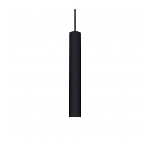 Ideal Lux Suspension design Tube Aluminium Noir 1 ampoule 55cm