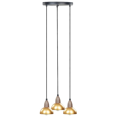 Beliani Lampe suspension CASTALY Métal Laiton