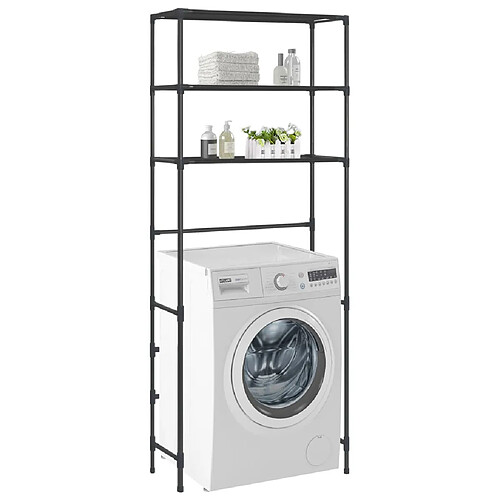 vidaXL Support de rangement au-dessus lave-linge 3 niveaux 69x28x169cm