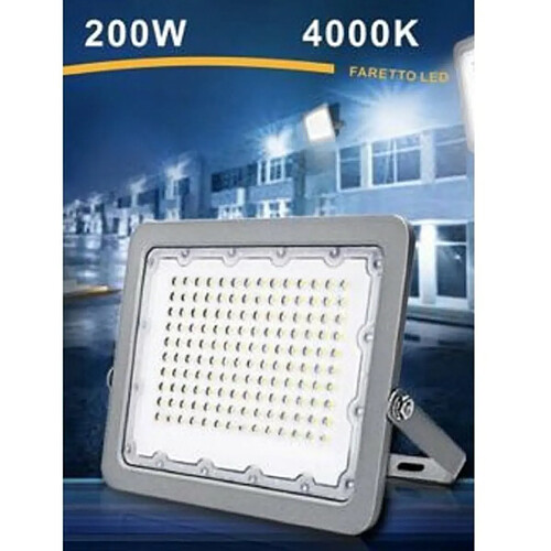 Tradex LED 200W ULTRA SLIM OUTDOOR GREY IP65 LIGHT 6500K 4000K 3000K FS200W-G5