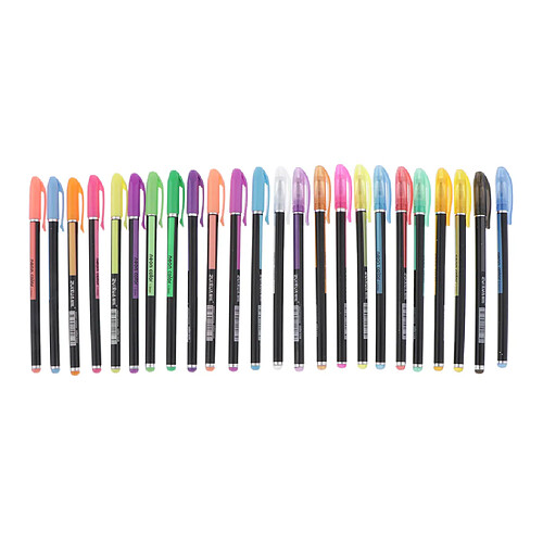 Marqueurs De Stylos Gel De Couleur Néon Scintillante Stylo Lumineux Fluorescent 16 Couleurs