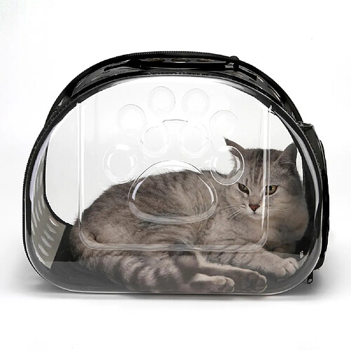 Universal Porte-animaux pour chats Cage pliante Sacs pliants Sacs à main Espace transparent pour animaux de compagnie Porte-capsules Sacs pour animaux de compagnie Boîte à chat de transport | Poussette de transport