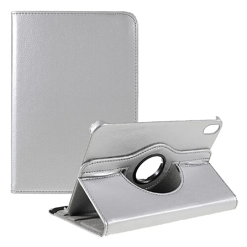 Etui en PU avec support texture litchi, anti-choc argent pour votre Apple iPad mini 6 (2021)