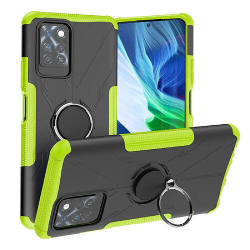 Coque en TPU anti-chocs avec béquille pour votre Infinix Note 10 Pro - vert