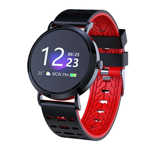 Wewoo CV08C 1.0 pouces TN Bracelet intelligent à écran couleur IP67 étanche, bracelet en silicone, rappel d'appel d'assistance / surveillance de la fréquence cardiaque / surveillance du sommeil / rappel sédentaire (noir)