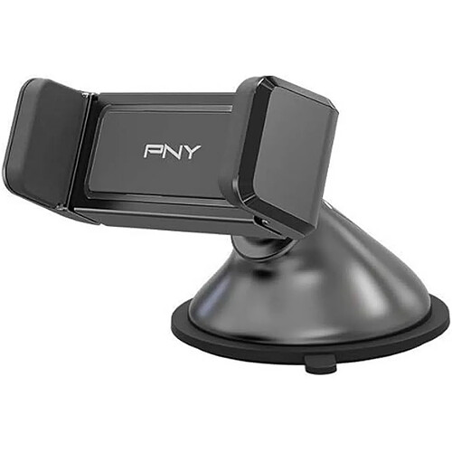 PNY Support Voiture Ajustable sur Pare-brise pour Smartphone à Rotation 360° Noir