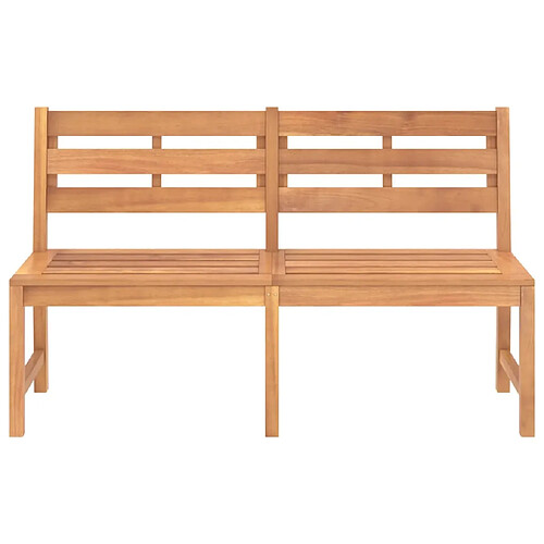 Helloshop26 Banc de jardin meuble de patio d'extérieur terrasse 150 x 59 x 90 cm bois de teck massif 02_0011249