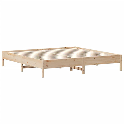 Vidaxl Cadre de lit 200x200 cm bois de pin massif