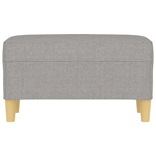 Helloshop26 Banc banquette 70 x 35 x 41 cm tissu gris clair 02_0010585