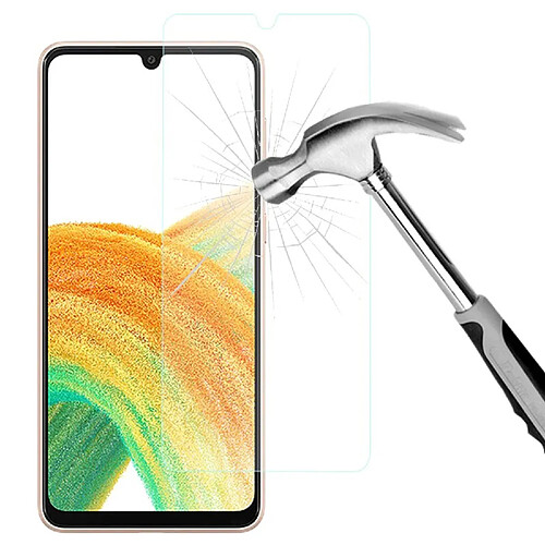 2 Film vitre pour téléphone mobile Samsung Galaxy A33 5G SM-A336B SM-A336E taille 6.4" verre trempé de protection transparent -Visiodirect-