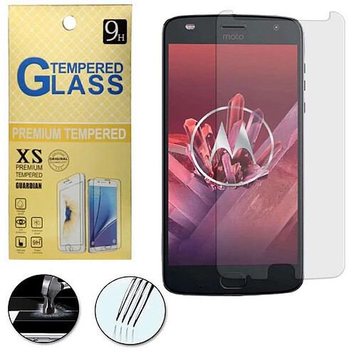 Htdmobiles Film de protection vitre verre trempe transparent pour Motorola Moto Z2 Force