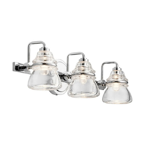 Elstead Lighting Applique murale Salle de bains Kichler Verre,Acier Chrome poli